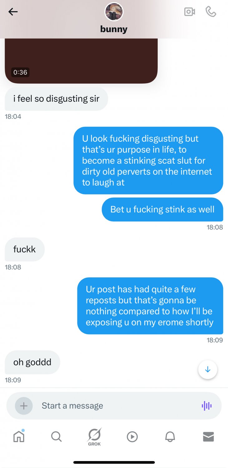 Made the STUPID BIMBO SLUT do anal WITH SCAT home alone whilst parents were out ππ©ππ½ #mW1rht28