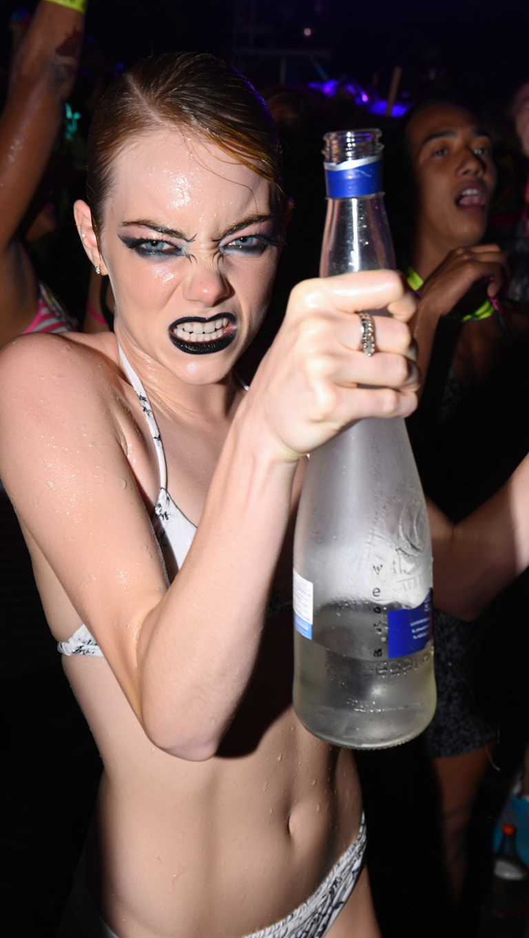 Emma Stone - Vodka with bikers - AI GENERATED #n8WZtbao