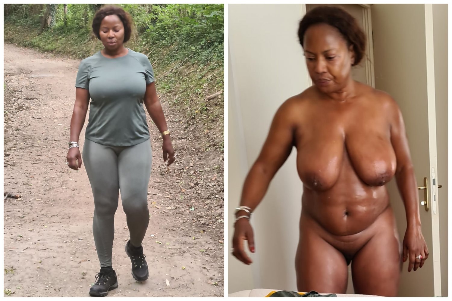 Ebony Milf Big Tits - Dressed Undressed Big Tits Ebony MILF Ndey - Porn - EroMe